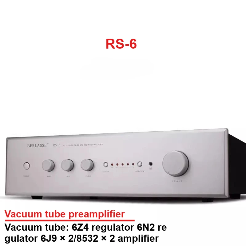 

BERLASS RS-6 fever tubepreamplifier high fidelity hifi audio high school bass adjustment with remotecontrol suitable for homeuse