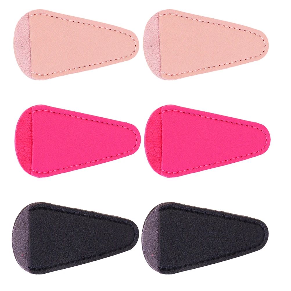6pcs Protective Cover Premium Pu Material For Nail Cuticle Scissors Beauty Tools Nipper Cap Makeup Scissors Case