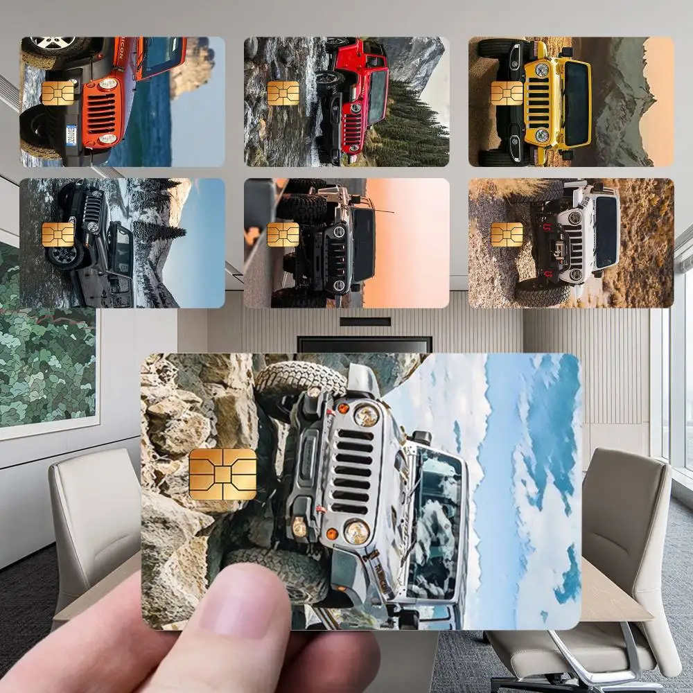 

J-Jeeps OFF-Road-SUV Card Stickers New Cartoon Card Debit Bank Charge Card Bus Metro Waterproof Sticker Decal Decoration