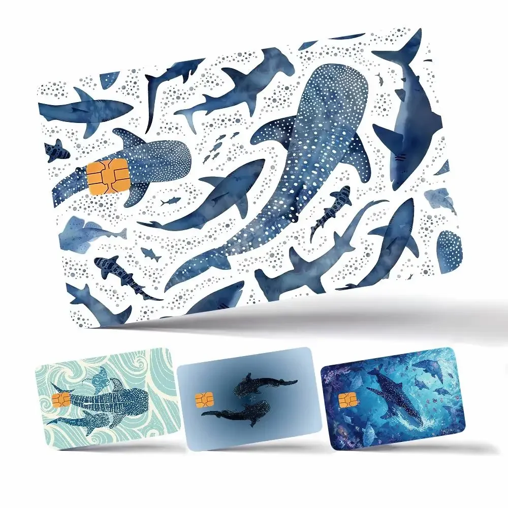 Whale Shark Anime Cartoon Perfect Gift Idea Merch Layout Cover Credit Card Stickers Distinctive Design