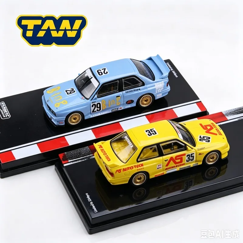 TW 1:64 Специальная серия BMW M3 35 #   Модель автомобиля из сплава 29 JTCC, имитация статического настольного украшения, подарок для мальчиков.