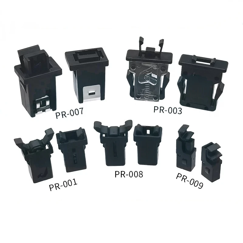 10PCS PR-1 Plastic Door Latch SM Push-Push Self-Locking Spring Snap Catch Mini Cabinet Panel Cover Latch Lock