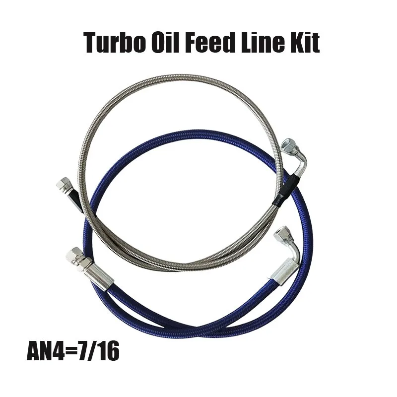 

4AN Линия подачи масла турбонаддува Плетеная линия возврата слива масла турбокомпрессора 7/16 Шланг охладителя масла гидравлического топлива радиатора