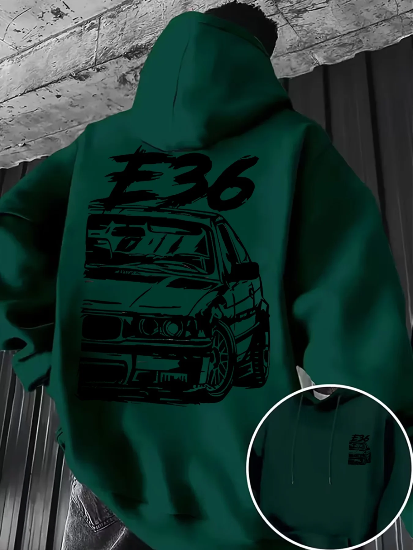 Neuer Herren-Kapuzenpullover, einzigartiges Muster- und Schriftzug-Design, vielseitiger Casual-Stil, bequeme Streetwear-Oberteile für den täglichen Gebrauch. – Detail 7