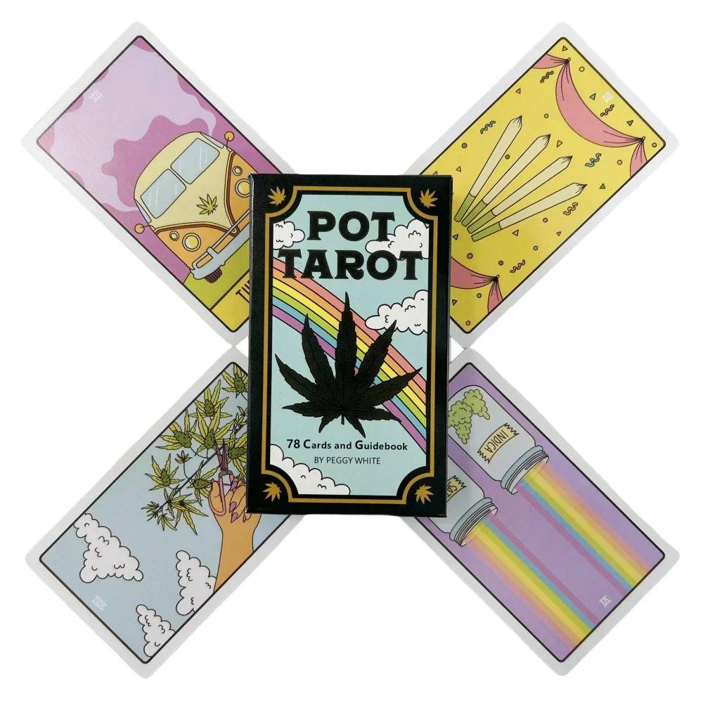 

Pot Tarot Cards A 78 Deck Oracle English Visions Divination Edition Borad Playing Games