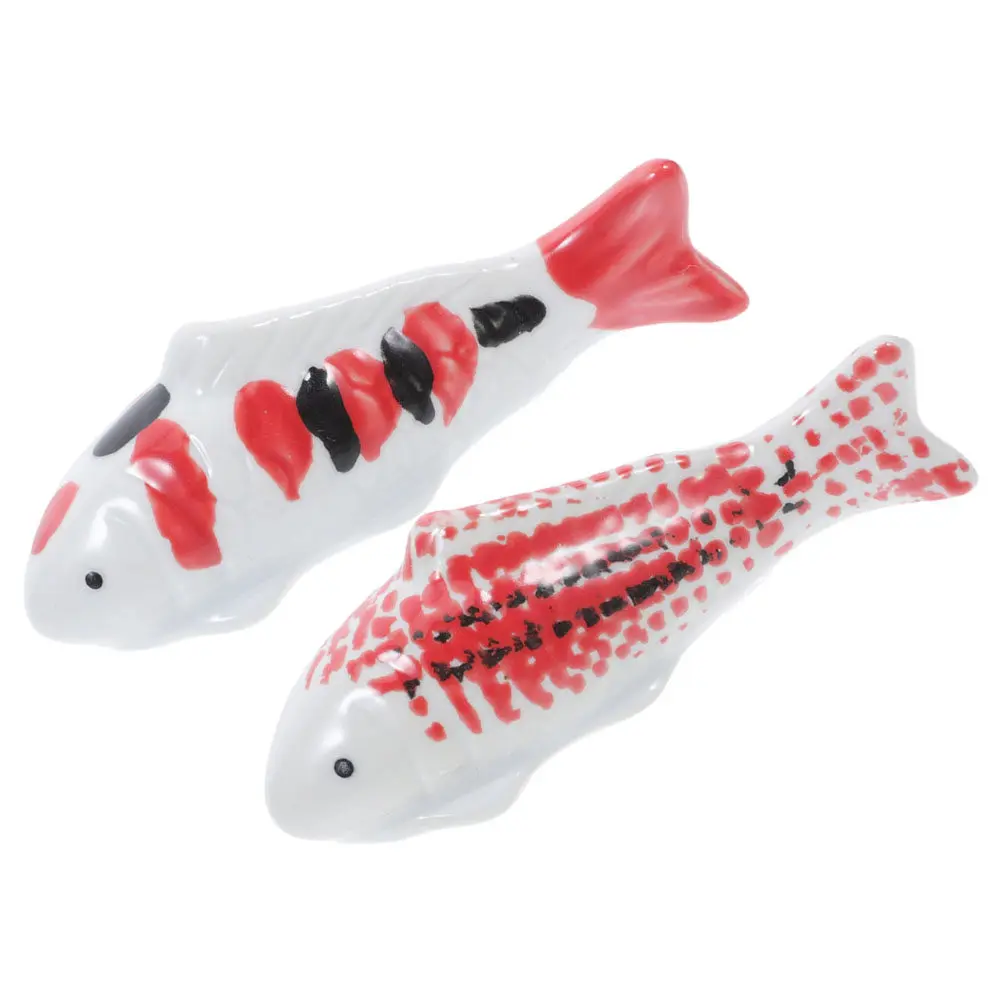 

2Pcs Floating Ceramic Goldfish Lifelike Fish Tank Decor for Aquarium Pond Garden Desktop Ornament Water Fountain Landscape