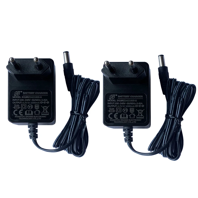 2pcs Lithium Battery Charger For Power Tools 4.2V1A 2A 3A 8.4V 500mA 850mA 1A 1.5A 2A 3A 4A  US, EU, UK standard