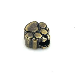 Bear Paw Outdoor EDC Tool DIY Pendant Brass Classic Lanyard Bead Animal Style Paracord Knife Umbrella Rope Keychain Mens Gift