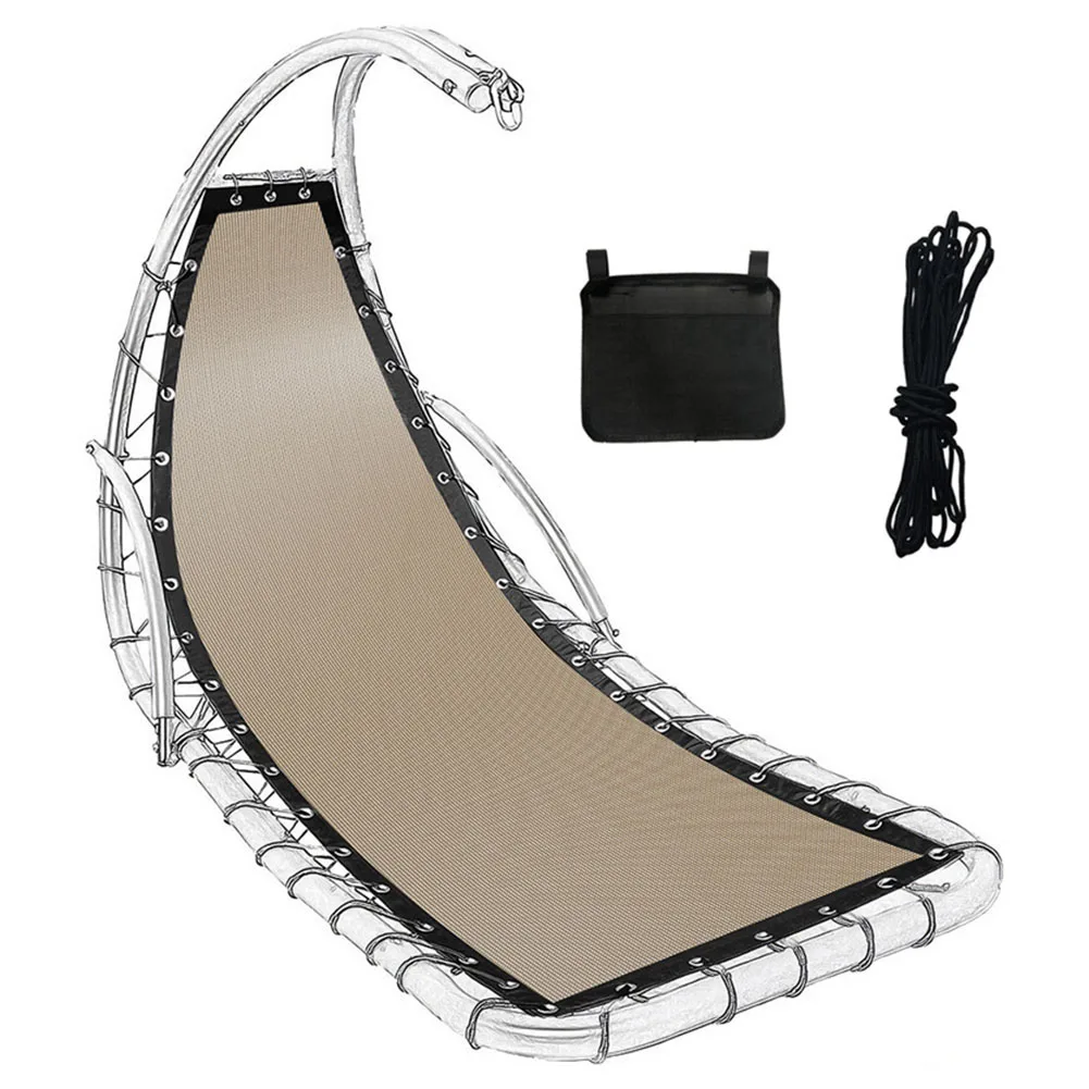 Outdoor Replacement Seat Cloth for Hanging Swing Chair Made from Cloth Material with Rope for Secure Attachment 64x197x23CM