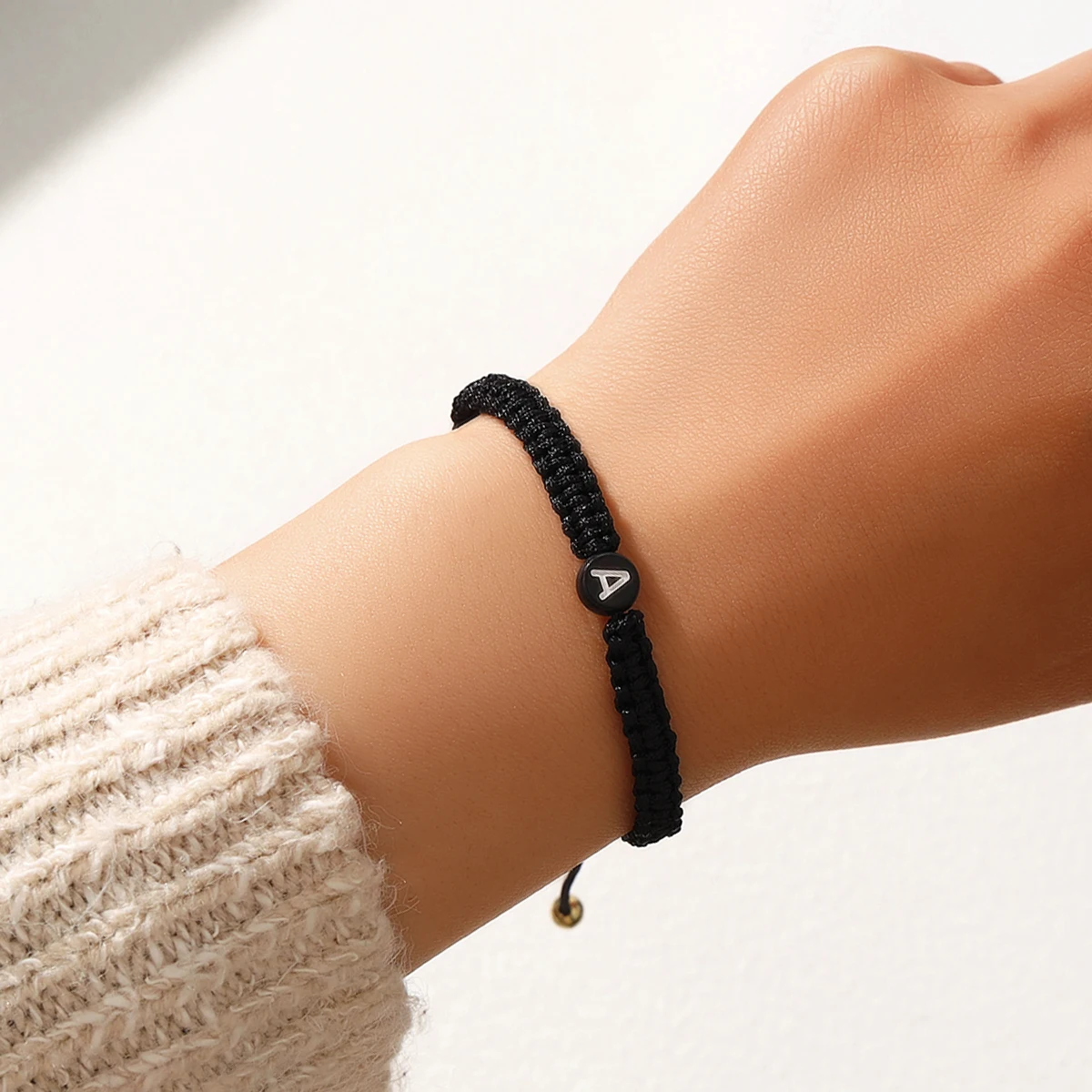 12 Chain Alcove Simple Design 26 Letter Braided Bracelet Set Rope Men\'s Women
