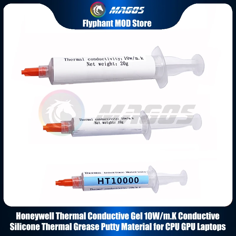 Thermal Grease 10W/m.k Putty Conductive Silicone Phase Change Thermal Paste Material for CPU GPU Laptops,Honeywell HT10000,