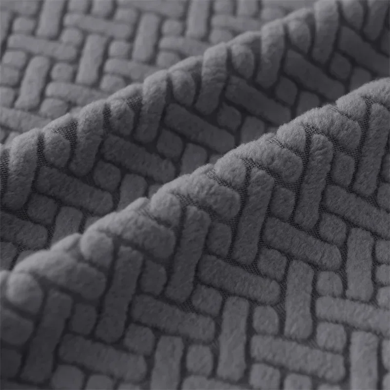 2 teile/satz Jacquard Flügel Stuhl Abdeckungen Einfarbig Stretch Wingback Sessel Schonbezüge Anti-schmutzige Möbel Protector Dekor – Detail 7