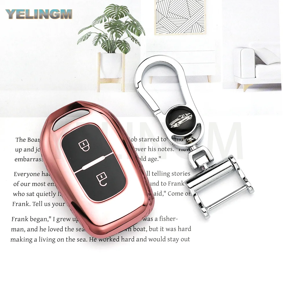 2 Buttons TPU Car Key Cover Case Fob for Renault Kwid Traffic Symbol fit Dacia Sandero Logan Duster 2016 2017 2018 Protect Shell