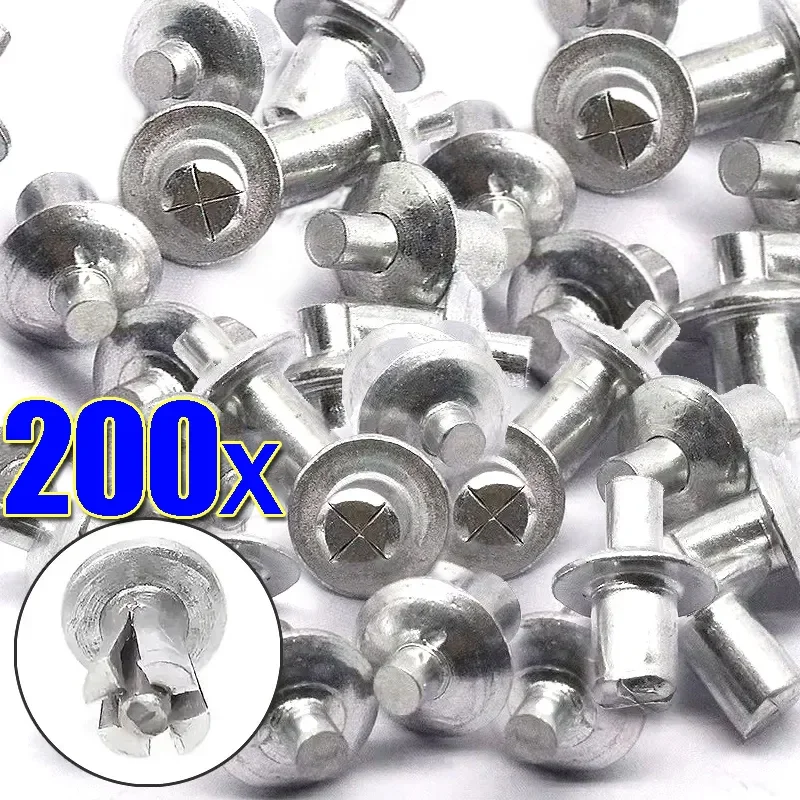 Aluminum Hammer Drive Rivets with Round Knock Type Expansion Small Rivets to Improve Strength Durability Nails Screws Fasteners