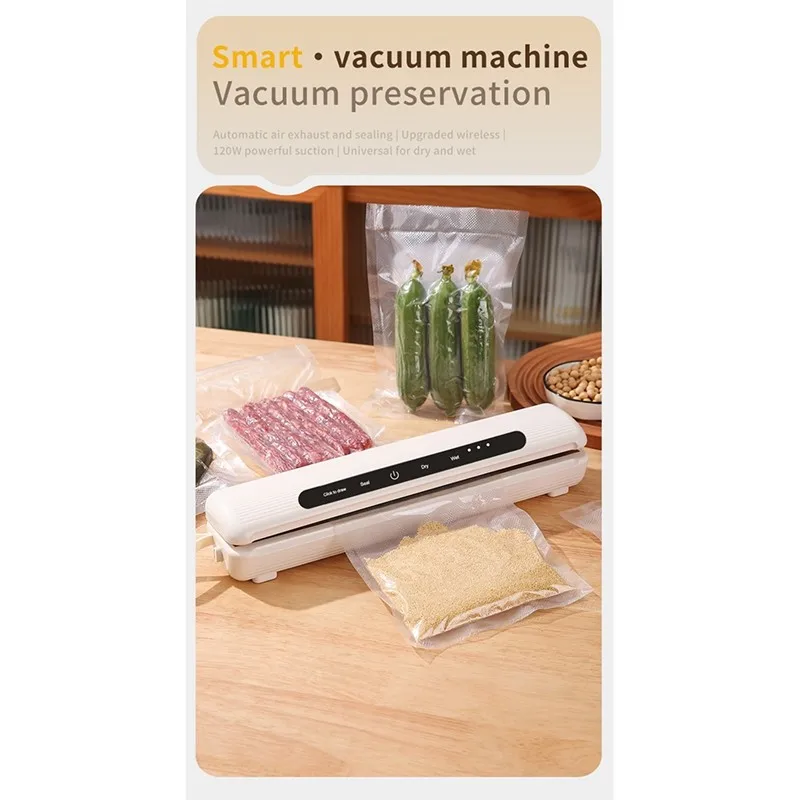 

CJSD-Wireless Portable Food Vacuum Sealer Machine USB Charging Digital Countdown Timer For Home Use
