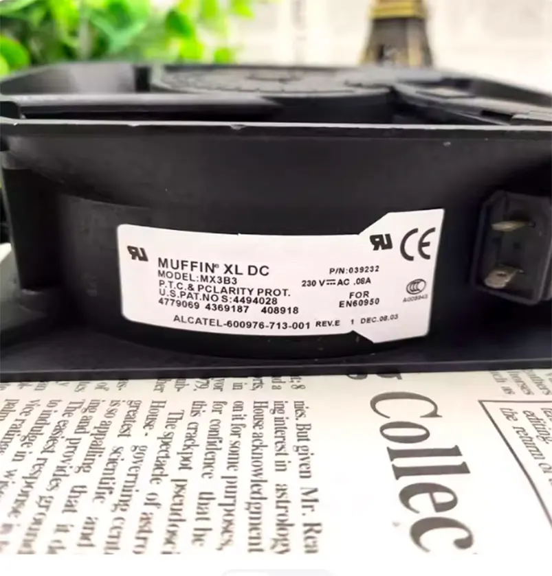 

100% новый и оригинальный вентилятор охлаждения MX3B3 AC230V 0.10A 12CM 12038. Гарантия один год.