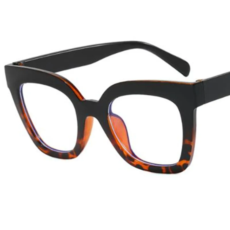 Fashion Auti-Blue Light Glasses Women Optical Eyeglasses Cat Eye Spectacles Simplity Googles Patchwork FrameOrnamental