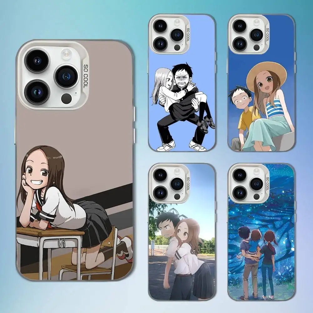 

Karakai Jozu NO Takagi SAN Phone Case For iPhone 16,15,14,13,12,11,Mini,XS,Pro,SE,MAX White Matte Shockproof Cover