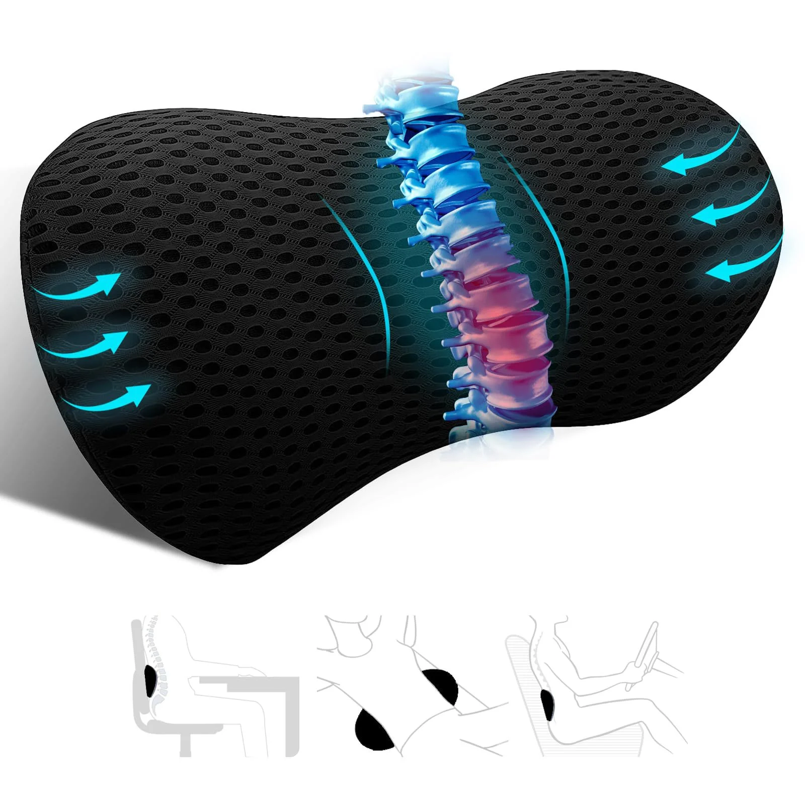 Car Neck Headrest Pillow Cushion Auto Seat Head Support Protector Automobiles Seat Neck Rest Memory Cotton For Office Backrest
