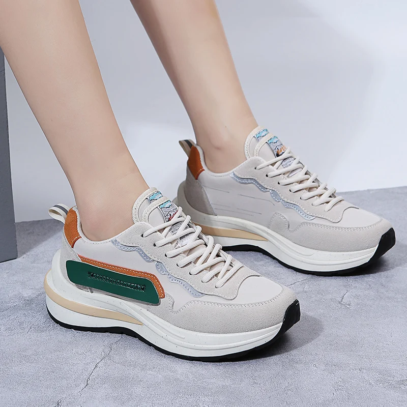 Women New Luxury Brand Sneakers Sports Casual Shoe Wlaking Balance Fashion Girl Flats Air Mesh Breathable 550 Ladies Shoes
