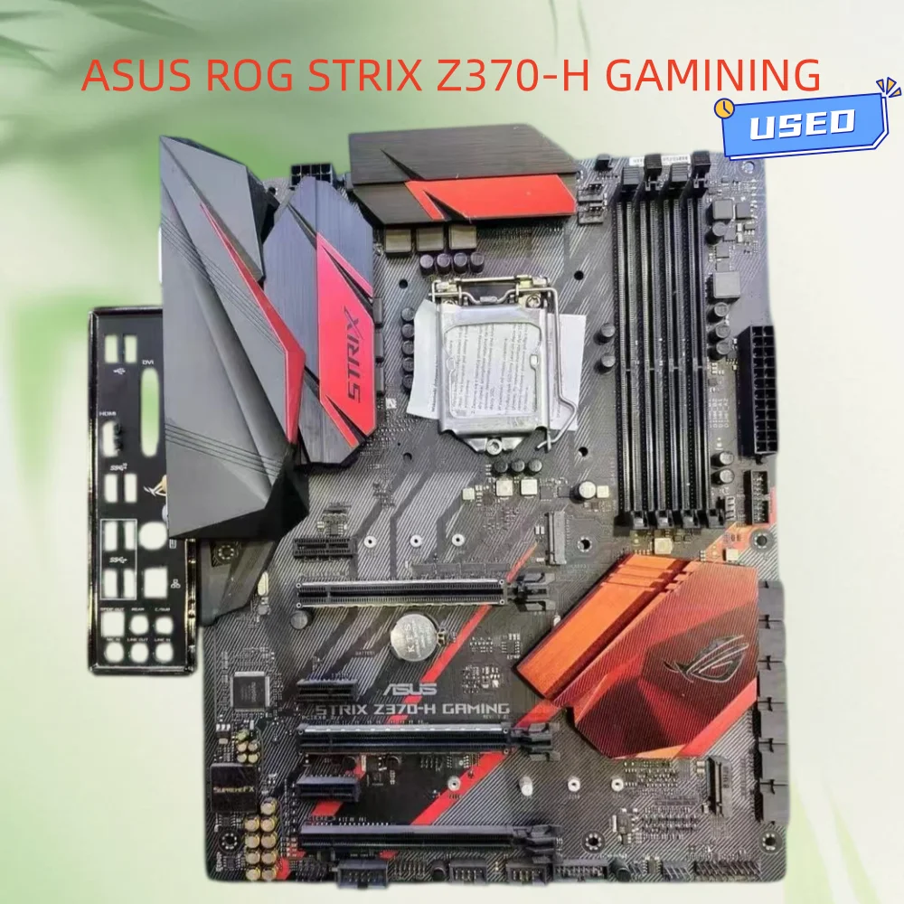 ASUS ROG STRIX Z370-H GAMINING motherboard, supports 8/9th generation Core, DDR4 four slots, dual M.2