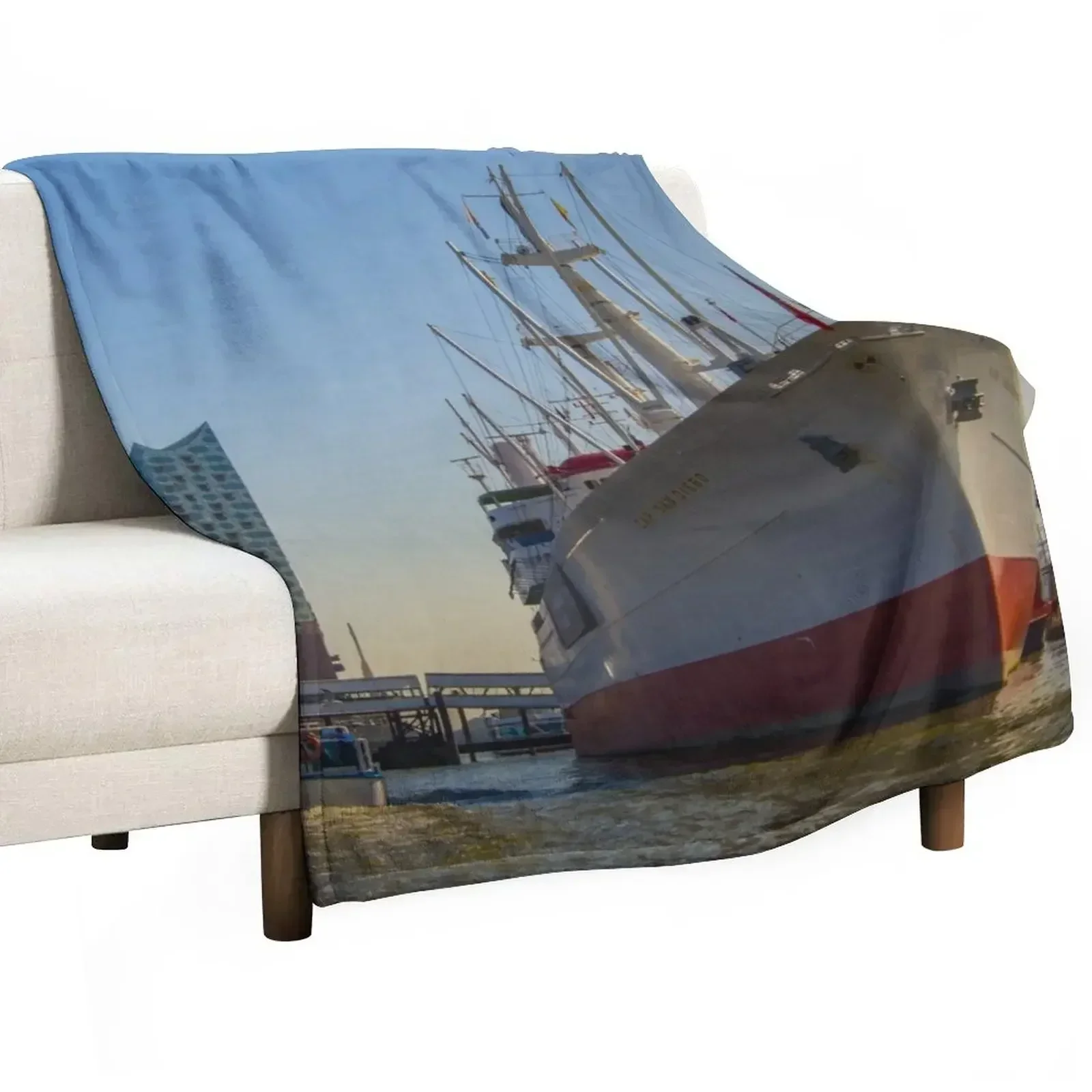 

Cap San Diego - Hamburg Throw Blanket Large Stuffeds Blankets