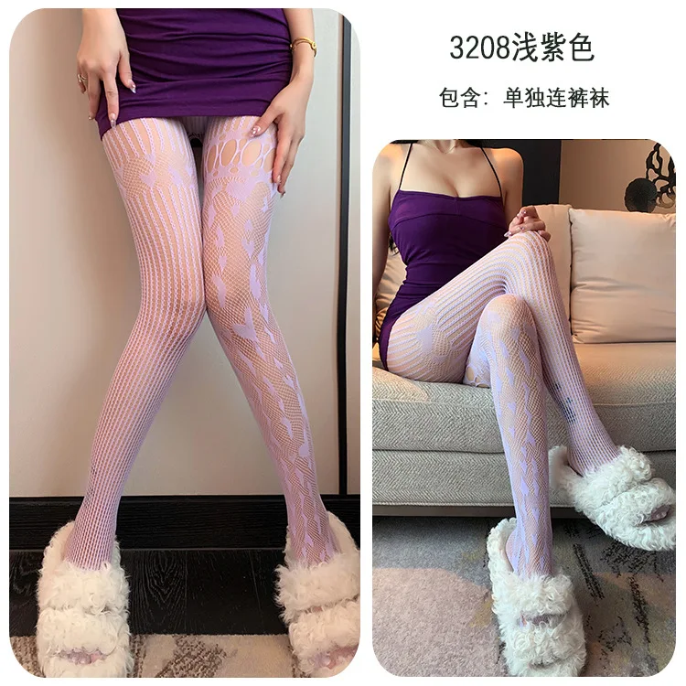 

Long Night Sexy Stockings Fishnet Pantyhose Leggings Patchwork Hollow Mesh Stockings Temptation 3208