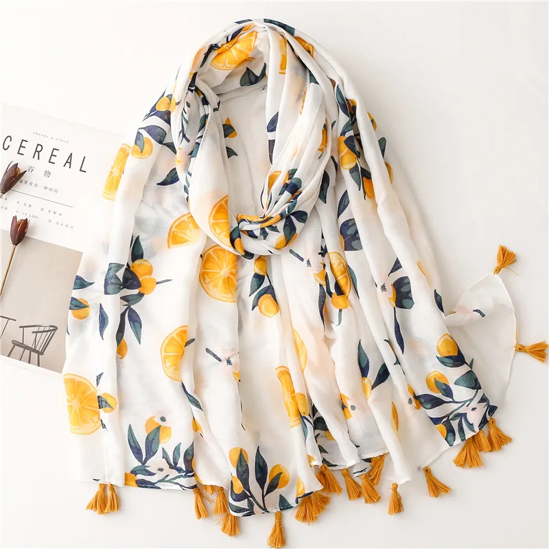 2023 New Brand Women Scarf Fashion Print Viscose Spring Winter Warm Shawls and Wraps Muslim Hijab Lady Pashmina Foulard 180*90Cm