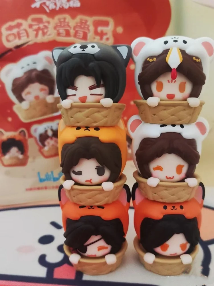 Tian Guan Ci Fu Xie Lian Hua Cheng น่ารักชุดสัตว์เลี้ยง 4 ซม.กล่องตาบอด Kawaii ตกแต่งลึกลับ Surprise การ์ตูนอะนิเมะอุปกรณ์ต่อพ่วงของขวัญ