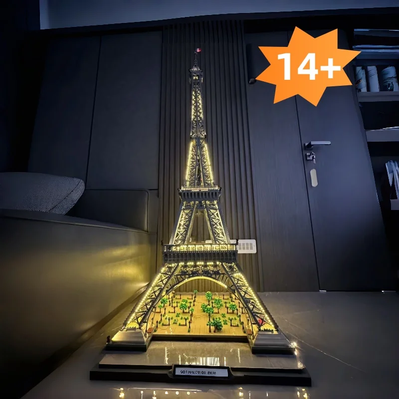 Décoration de maison 10307, tour de 1.5M, 10001 pièces, ornement de bureau, Architecture célèbre pour adultes et enfants, cadeaux d'anniversaire, en Stock