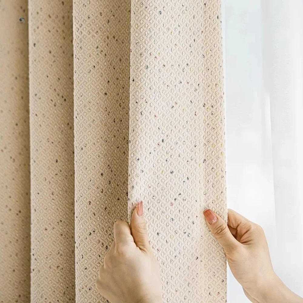 

Пастельный цвет, круг, кремовый стиль, затемняющие готовые шторы для спальни, гостиной, детской комнаты, длиной до пола, дизайн окон