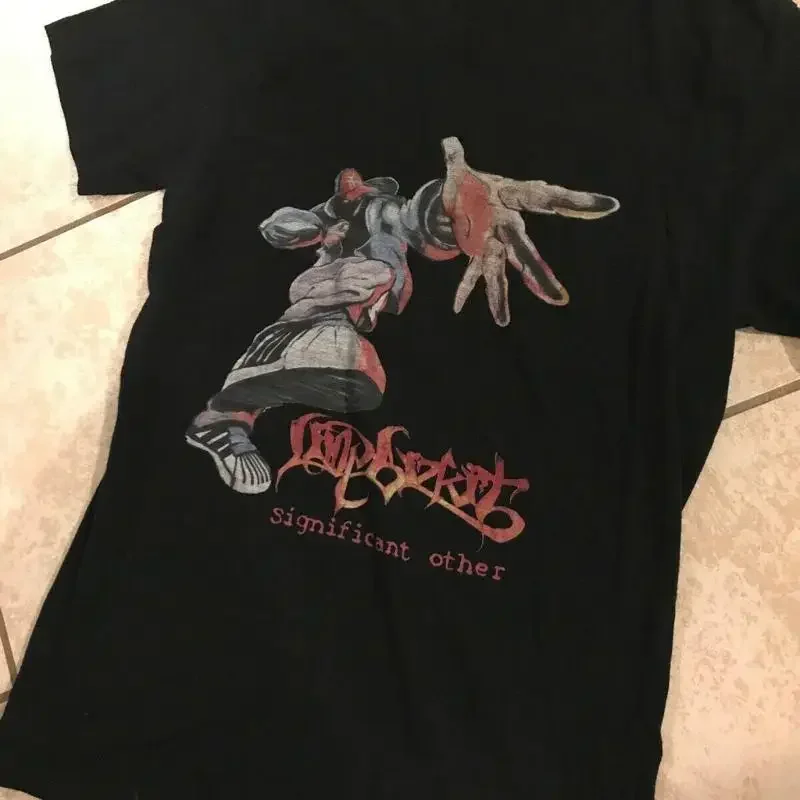 T-shirt vintage rare des années 90 Limp Bizkit Significant Other noir pour hommes S 234Xl Ng1967