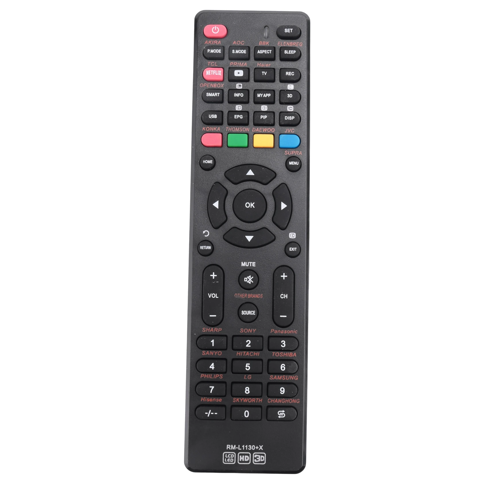 A31T Rm-L1130 X TV Remote Control Universal for AKIRA AOC BBK ELENBREG PRIMA OPENBOX THOMSON for DAEWOO for JVC