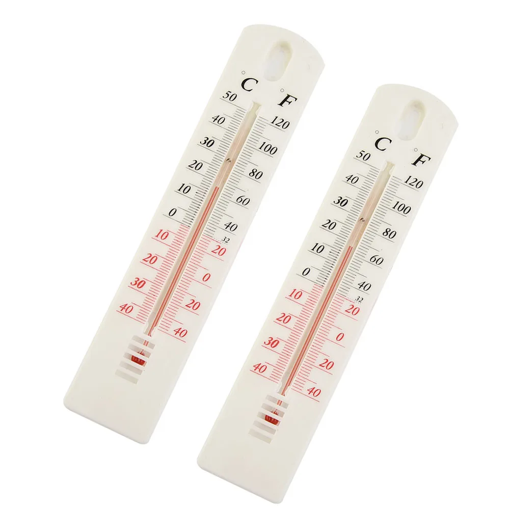 2/4pcs Wall Hang Thermometer Indoor Outdoor Garden House Garage Office Room Hung Logger Straight Plate Temperature Meterounted