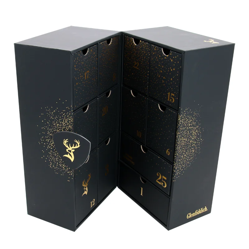 Customized productCustom Empty Cardboard Paper Mystery boxes Gift Beauty Cosmetic set packaging and Countdown Advent C