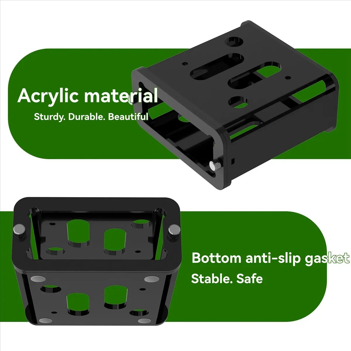AA80 Under Desk Mount for BT20A Amplifier, Acrylic Wall Mount Holder Desktop Stand Organizer Station Table Bracket