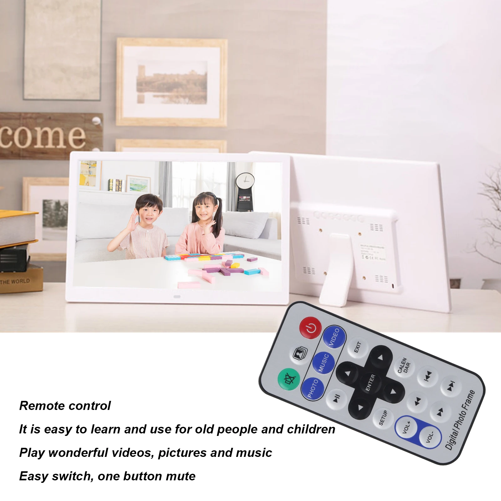 

15 Inch HD 1280x800 Digital Photo Frame Electronic Album MP3 MPEG4 Picture Music Electronic Album with HDMI Port