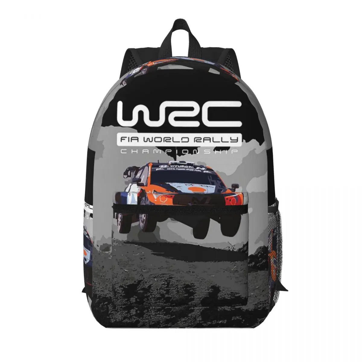 

World Rally Championship WRC Student Backpack School Bag Hiking Travel Daypack for Boys Girls Bookbag Shoulder Bags
