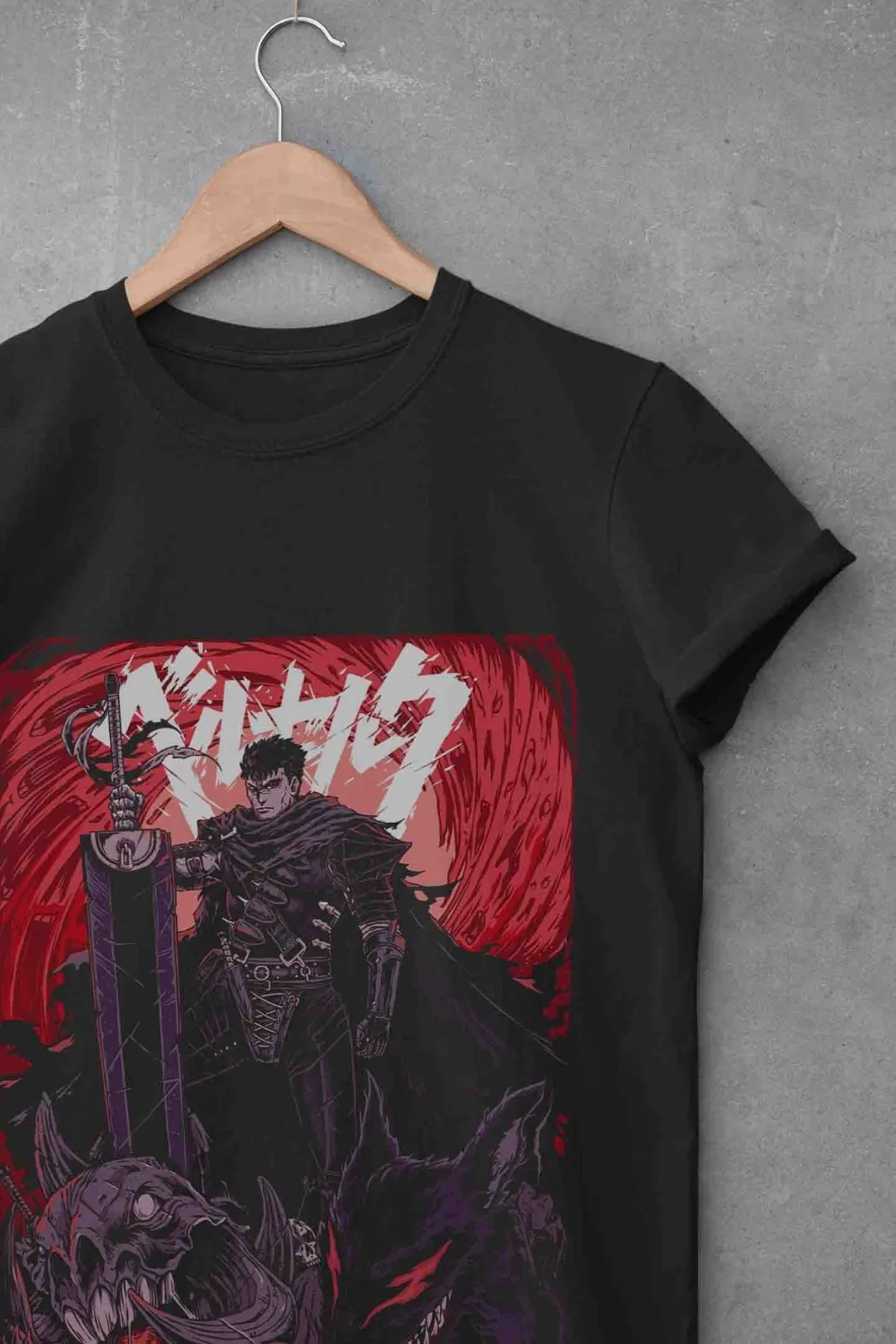 Berserk T-Shirt Guts Shirt Griffith Tshirt Casca Tee Warrior Anime Manga Farnese