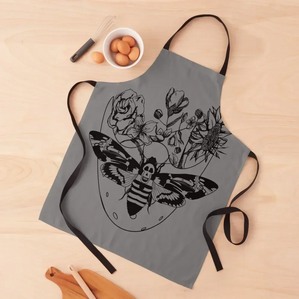 

Silence of the Lambs Commemoration Design Apron Costume Waiter For Cosmetologist Custom Things For The Kitchen Apron