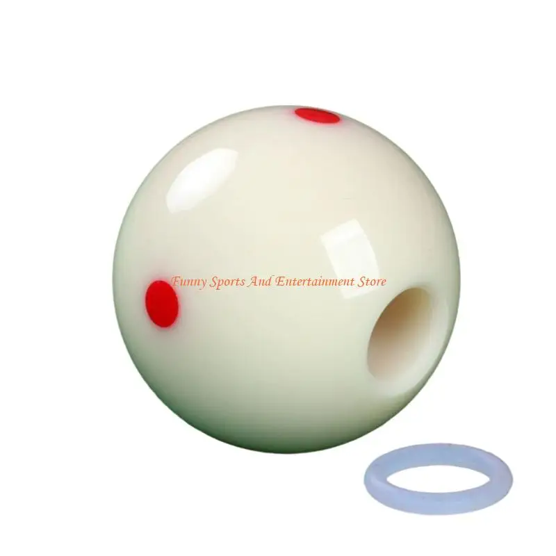 C4DE Tragbarer Billard-Queueball mit Loch, Snooker-Trainingsball, perforierter Billardschläger-Übungsgerät, Zielhelfer – Detail 7