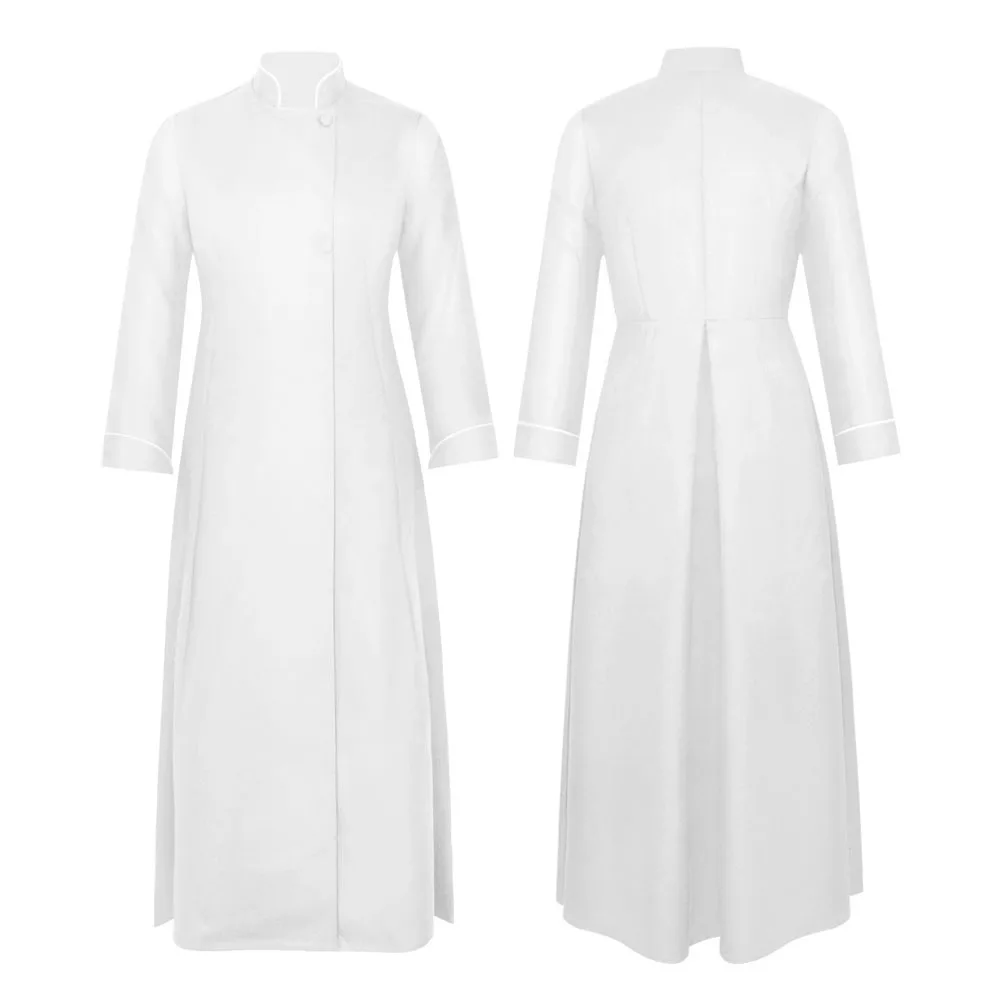 جديد أزياء الهالوين الكاهن العراب التأثيرية في القرون الوسطى 4 ألوان كاهن دور بلانغ الزي النسائي ملابس المسرح العرقي