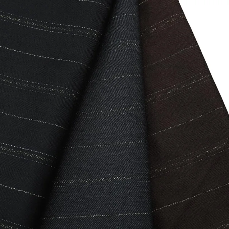 1 Meter Vintage Fabric Stripe Striped Metallic Shiny Soft Skin Friendly Autumn Winter Shirt Coat Dress Fashion Apparel Wholesale