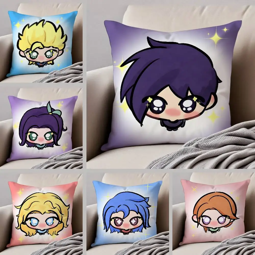 Stardew Valley Pillow Case Anti-dustmite Pillowcase Invisible Zipper Silky Short Plush Sofa Cushion Cover
