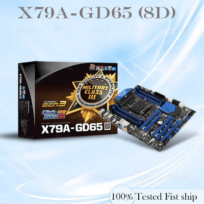 For MSI X79A-GD65 (8D) Motherboard LGA 2011 DDR3 128GB ATX Mainboard 100% Tested Fully Work be shipp quickly DH