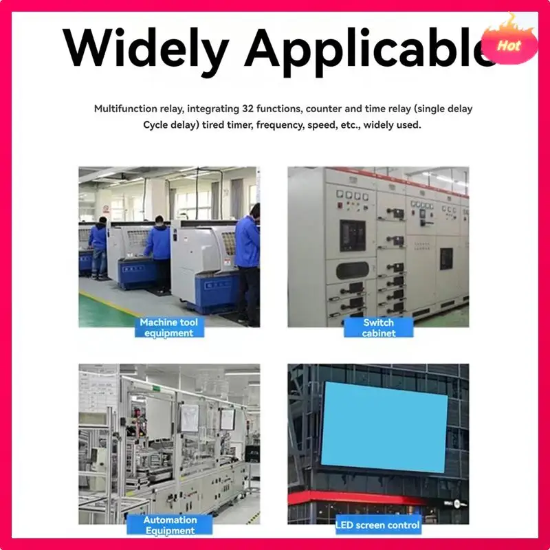Contatore relè temporizzato digitale serie AD-ZN48 220VAC 380VAC 24VDC Contatore di rivoluzione contatore temporale multifunzione E