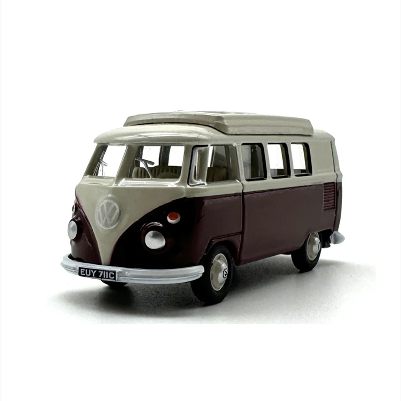 

Литая модель машины из сплава под давлением «Оксфорд», масштаб 1:76, Volkswagen T1, игрушечный Кампер, модель автомобиля, классика, подарок-ностальгия для взрослых, статический дисплей