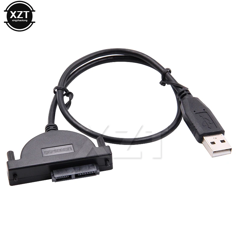 USB 2.0 to SATA 7+6 13 Pin Adapter Converter Laptop Optical Drive Cable for Window2K/XP/2003/Vista/7 Linux Macbook for CD DVD