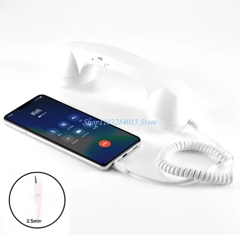 R6FF 3.5mm Directs Plugs Phone Headsets ABS Clear Sound Portable For Office Travel Use