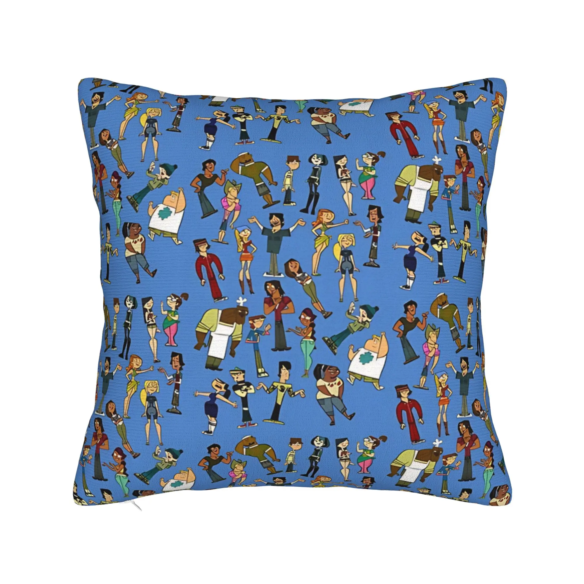 Total Drama  Pillow Cover  Funny Pillow Case For Living Room Sofa Comfy Cushion Cover Gift